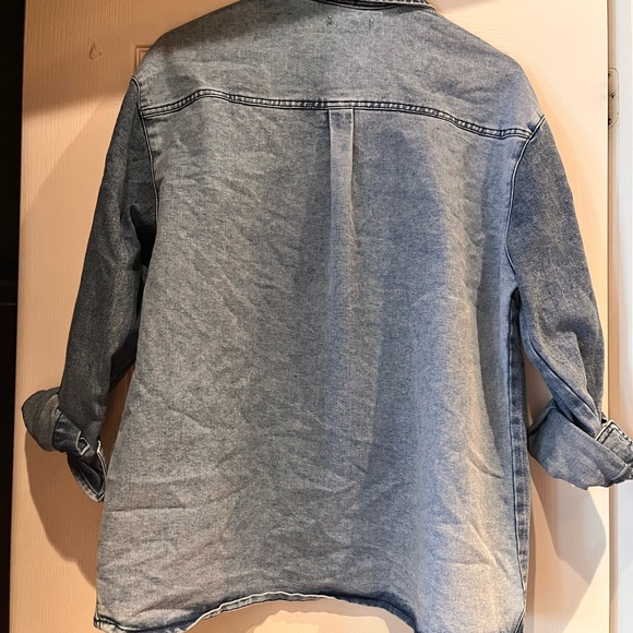 Dex Blue Denim Shacket - Picture 3 of 3